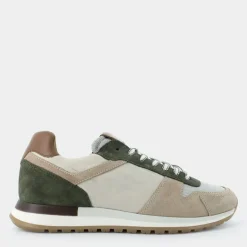 SNEAKERS BEIGE+MARRONE+VERDE AC-E25U-11