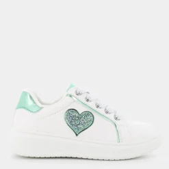 SNEAKERS BIANCO VERDE SM-E25B-06
