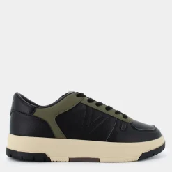 SNEAKERS NERO/VERDE OLIVA HZ-I24U-03