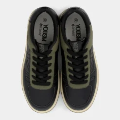 SNEAKERS NERO/VERDE OLIVA HZ-I24U-03