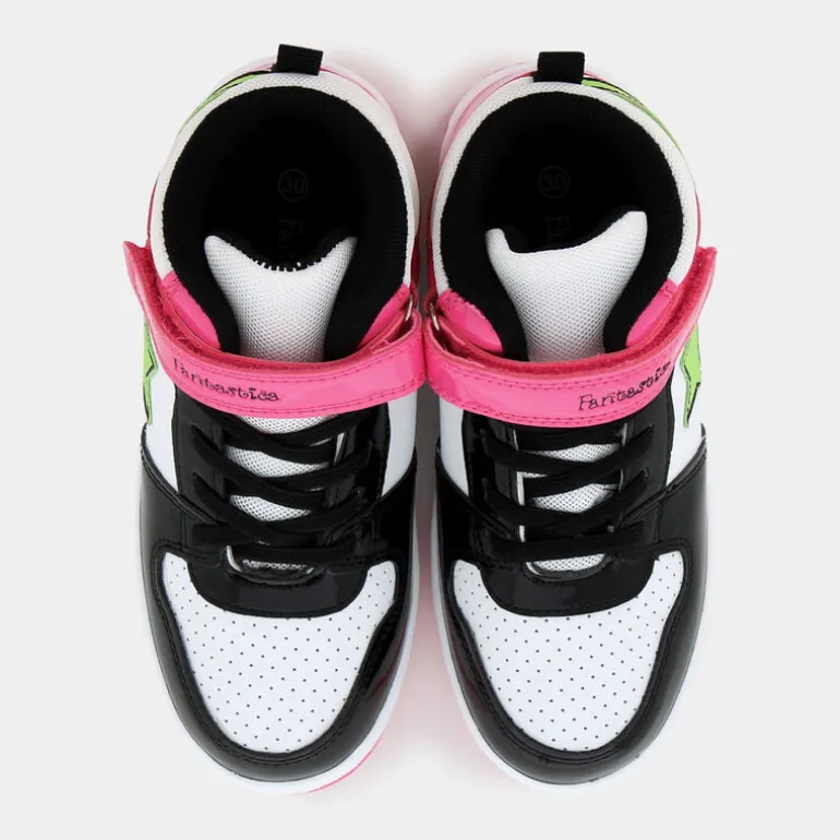 SPORTIVE NERO/FUCSIA/VERDE FLUO ES-I24S-19