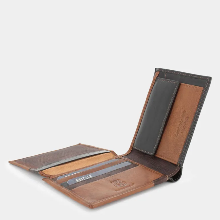 TULSA66- PICCOLA PELLETTERIA MULTI MARRONE 1568