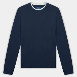 TWINN KNIT CREW NECK- MAGLIE E FELPE BLU 12227443