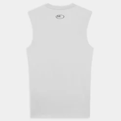 UA HG Armour Comp LS- T-SHIRT BIANCO 1361522