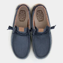 WALLY WASHED- MOCASSINI NAVY HD.40296