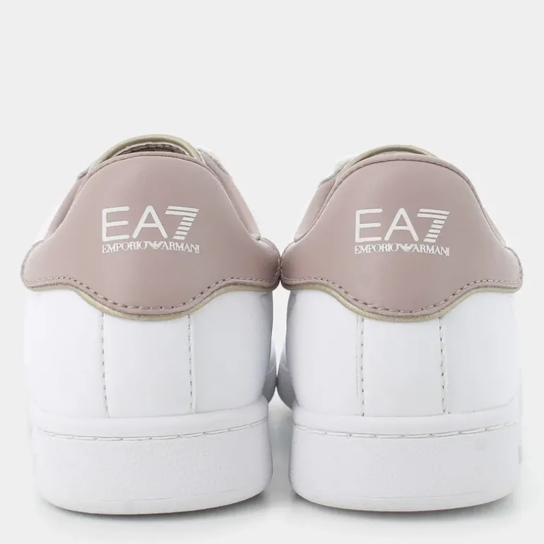 XK346- SNEAKERS WHITE+FAWN+GOLD X8X102