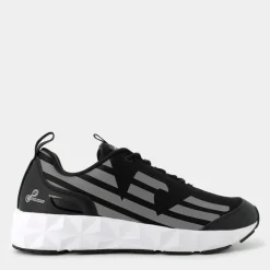 XK433- SNEAKERS BLACK+SILVER X8X217