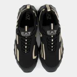 XK433- SNEAKERS TRIPLE BL+LIGHT GOLD X8X217