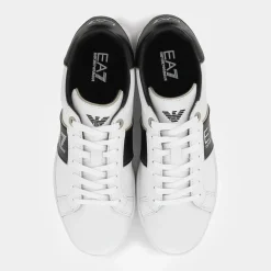 XK346- SNEAKERS WHITE+BLACK+GOLD X8X102.