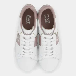XK346- SNEAKERS WHITE+FAWN+GOLD X8X102