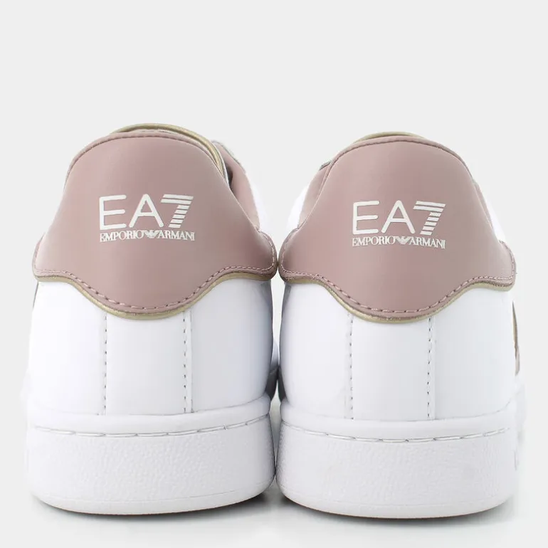 XK346- SNEAKERS WHITE+FAWN+GOLD X8X102